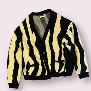 3XL MNML Zebra Cardigan